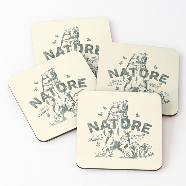 Item preview, Nature: She's A Badass Mother Fucker designed and sold by The Whiskey Ginger Design Shop.