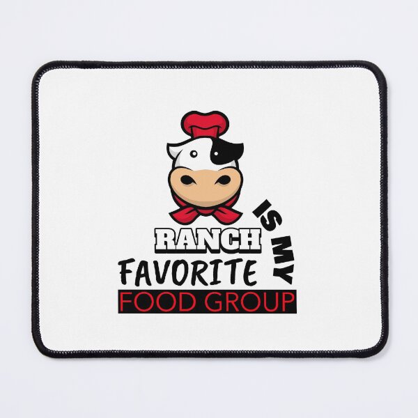 Item preview, RANCH IS MY FAVORITE FOOD GROUP "COW" ESSENTIAL T-SHIRT/STICKER designed and sold by BestCoolStuff.