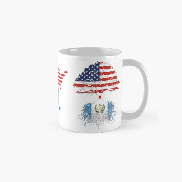 Guatemala Immigrant Roots | Guatemala USA Flag | Guatemalan American | US Naturalization Christmas Birthday Ceremony Gift Classic Mug