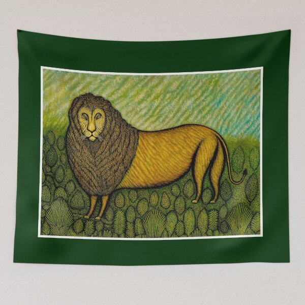 Item preview, LION : Vintage 1939 Abstract Surreal Painting Print designed and sold by posterbobs.