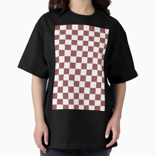Item preview, COLOR OF THE YEAR 2015 MARSALA - CHECKERBOARD - MARSALA  PINK-BROWN AND WHITE CHECK designed and sold by ozcushions.