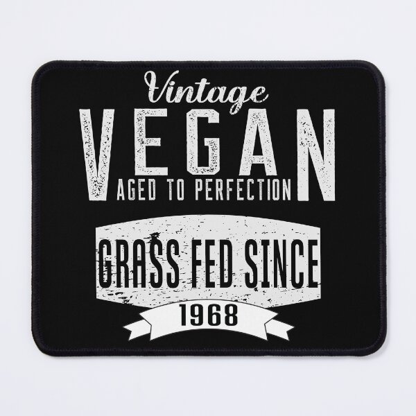 Item preview, Vintage Vegan Aged to Perfection Birth Year 1968 designed and sold by nanogarbanzo.