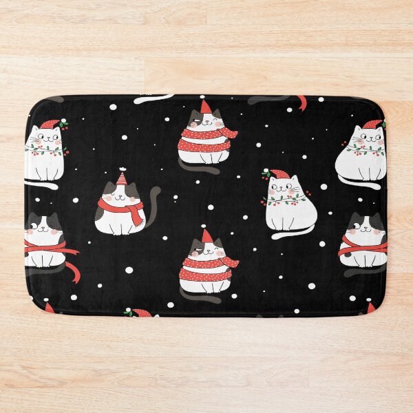 Item preview, Cat Snow Christmas Winter designed and sold by ELAB27.