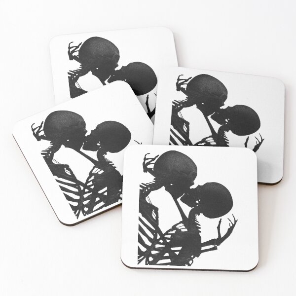 Item preview, Skeletons Kissing Sticker designed and sold by Atlas 101.