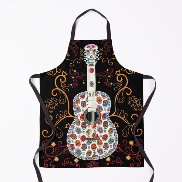 Item preview, Sugar Skull Guitar Art Design, Beautiful colorful guitar with sugar skulls pattern design designed and sold by maindeals.