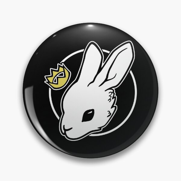 Item preview, Crowned Little White Bunny - for black or dark background designed and sold by ShyOwlet.