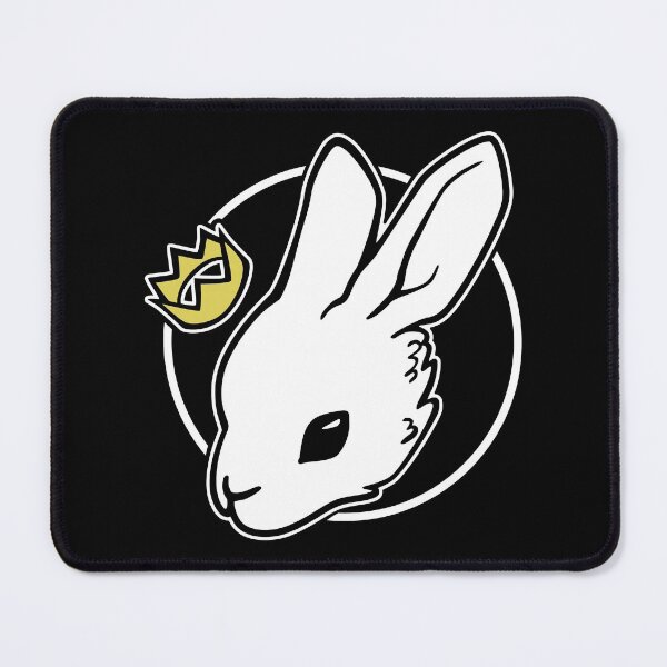 Item preview, Crowned Little White Bunny - for black or dark background designed and sold by ShyOwlet.