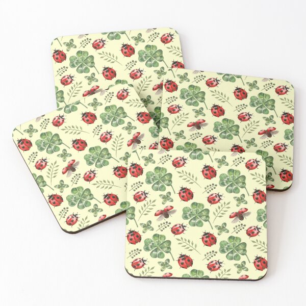 Item preview, Ladybird Floral Shamrock designed and sold by SiouxLove.