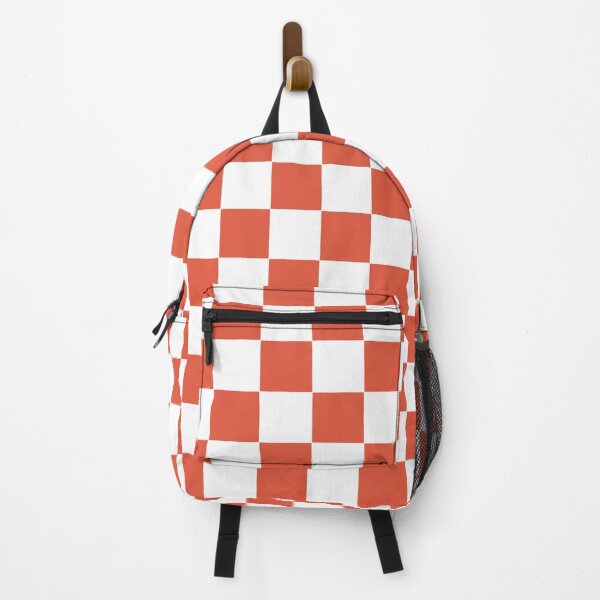 Item preview, COLOR OF THE YEAR 2004 - TIGERLILY- CHECKERBOARD - ORANGE AND WHITE CHECK designed and sold by ozcushions.
