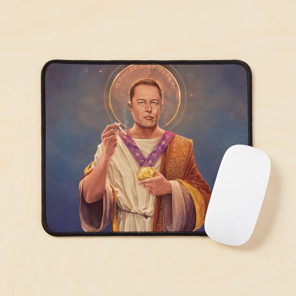 Saint Elon of Musk, Elon Musk Original Religious Painting iPhone Case