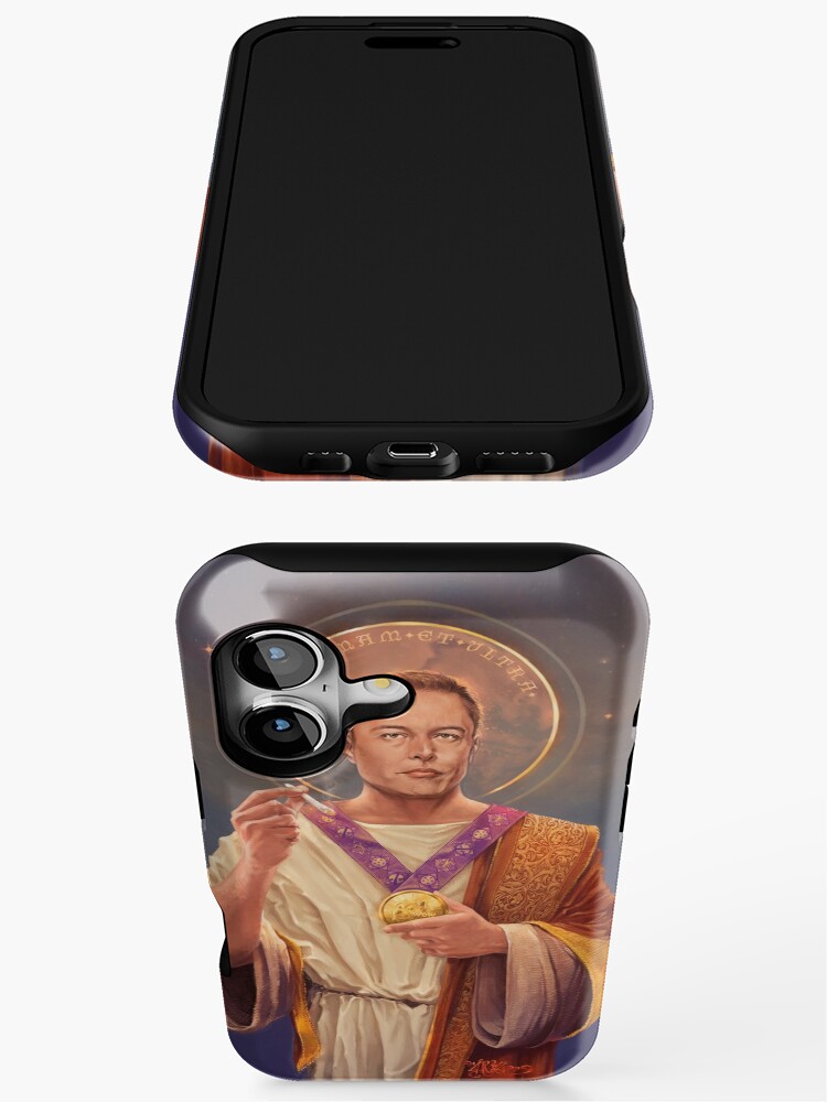 Saint Elon of Musk, Elon Musk Original Religious Painting iPhone Case