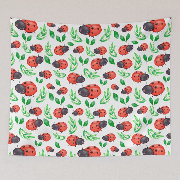 Item preview, Ladybird Leaf Watercolor designed and sold by SiouxLove.