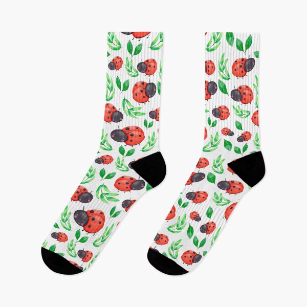 Item preview, Ladybird Leaf Watercolor designed and sold by SiouxLove.