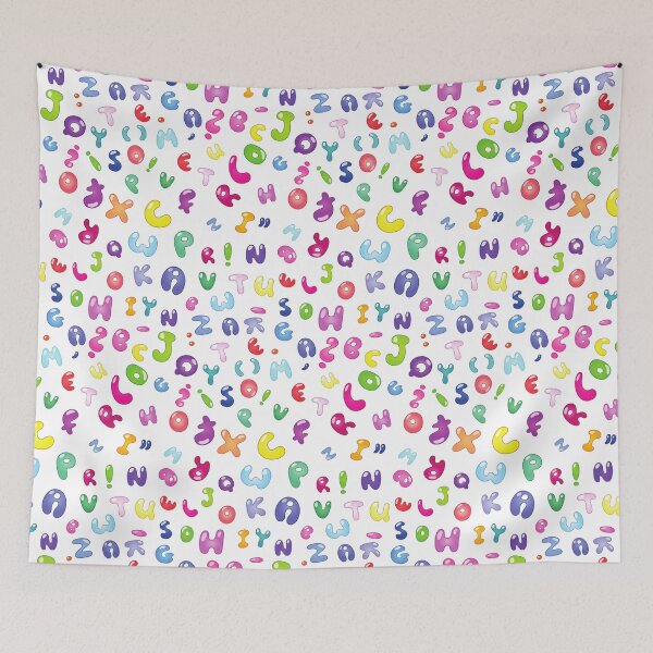 Item preview, Colorful Alphabet Letters Seamless Pattern. Multicolor Letters of the Alpabet designed and sold by silviaol.