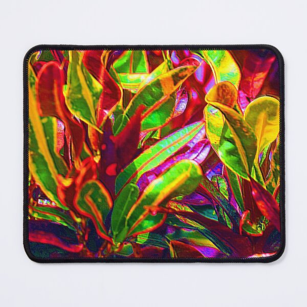 Item preview, Abstract Bright and Colorful Leaves. Vibrant Green, Red, Purple Leaves designed and sold by silviaol.