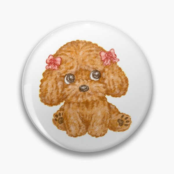 Item preview, Toy poodle wearing a ribbon looks up designed and sold by Toru Sanogawa.