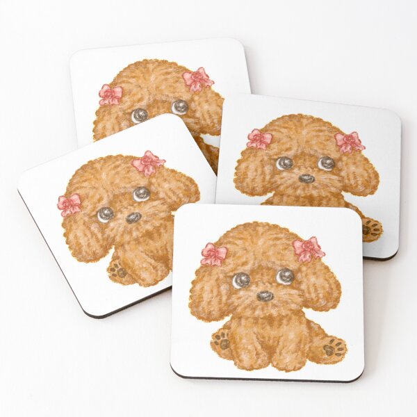 Item preview, Toy poodle wearing a ribbon looks up designed and sold by Toru Sanogawa.