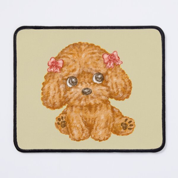 Item preview, Toy poodle wearing a ribbon looks up designed and sold by Toru Sanogawa.