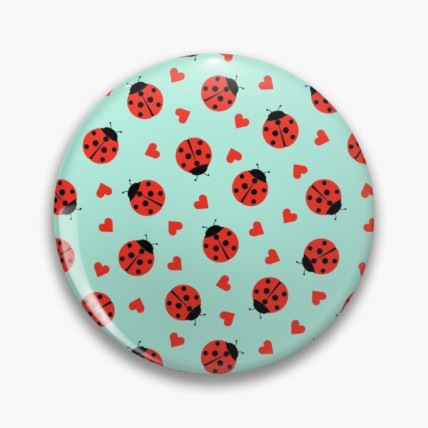 Item preview, Cute Ladybug And Hearts Seamless designed and sold by ConcorStore.