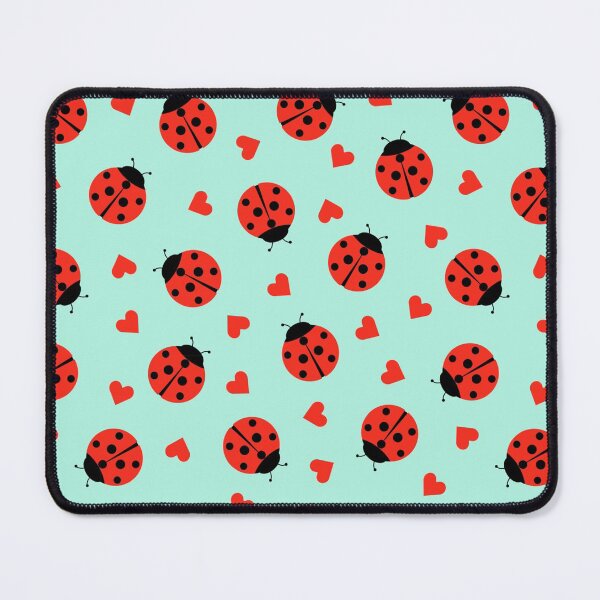 Item preview, Cute Ladybug And Hearts Seamless designed and sold by ConcorStore.