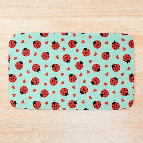 Item preview, Cute Ladybug And Hearts Seamless designed and sold by ConcorStore.