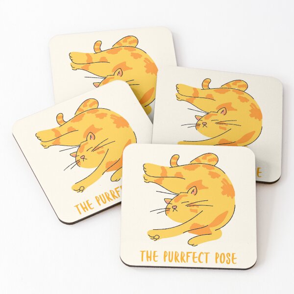 Item preview, The Purrfect Pose. Relaxed Yoga Cat designed and sold by Rebel-Design.
