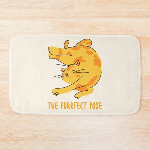 Item preview, The Purrfect Pose. Relaxed Yoga Cat designed and sold by Rebel-Design.
