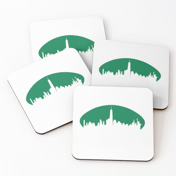 Item preview, Jets New York Skyline Football designed and sold by Gang Green Gear.
