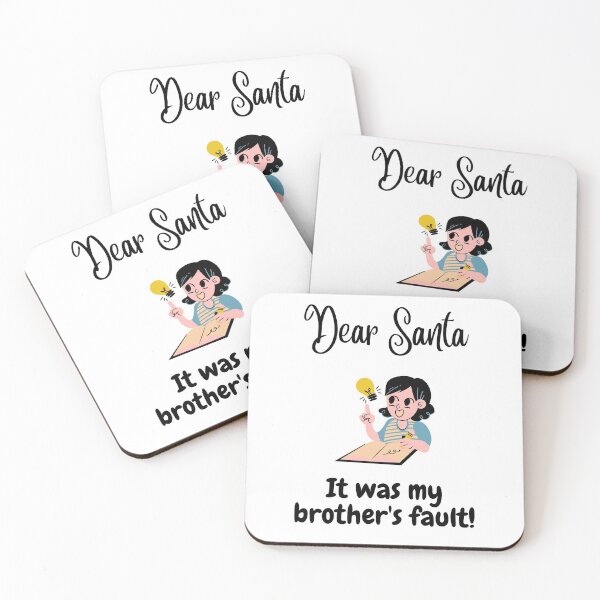 Item preview, Dear Santa it was my brother's fault! designed and sold by CheryleaDesigns.