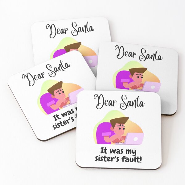 Item preview, Dear Santa it was my sister's fault! designed and sold by CheryleaDesigns.