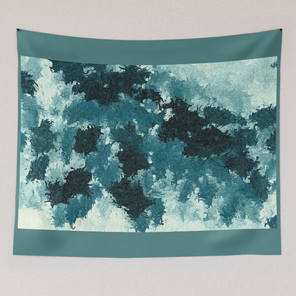 Item preview, Many Turquoise Blues Abstract designed and sold by JariHawk.