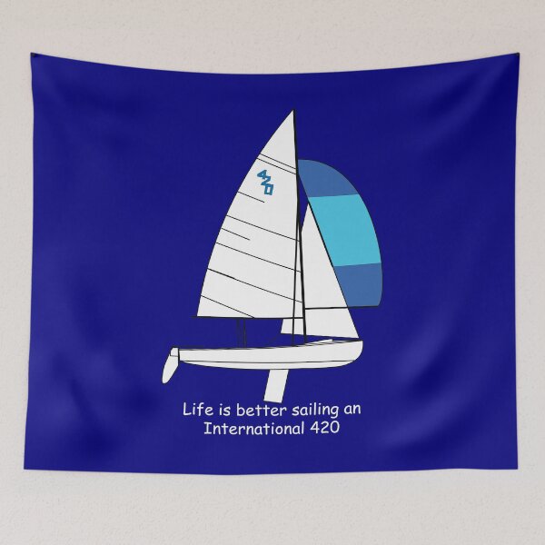 Item preview, International 420 - Life is better sailing an International 420 designed and sold by CHBB.