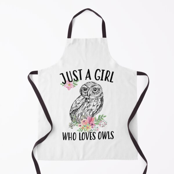 Item preview, Just a girl who loves owls drawing designed and sold by ConcorStore.