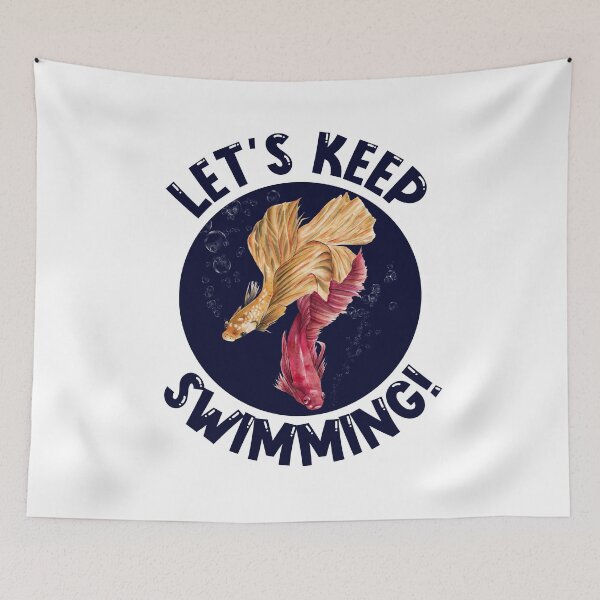 Item preview, lets keep swimming designed and sold by nadiaham.