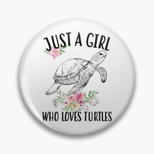 Item preview, Just a girl who loves turtles drawing designed and sold by ConcorStore.