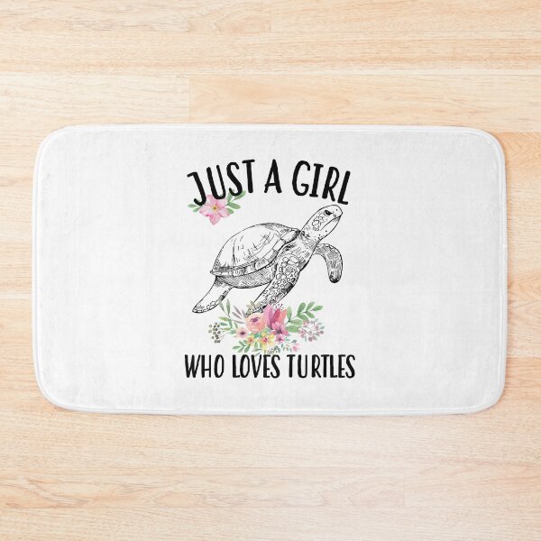 Item preview, Just a girl who loves turtles drawing designed and sold by ConcorStore.