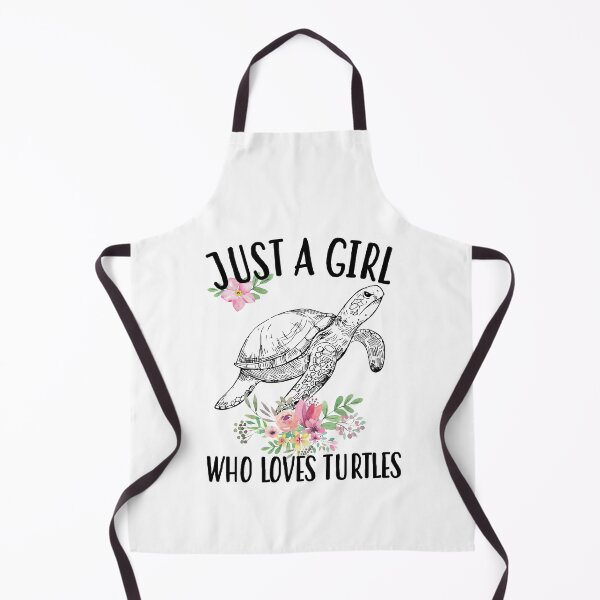 Item preview, Just a girl who loves turtles drawing designed and sold by ConcorStore.