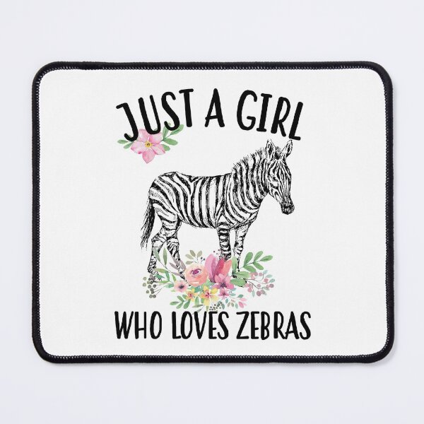 Item preview, Just a girl who loves zebras drawing designed and sold by ConcorStore.