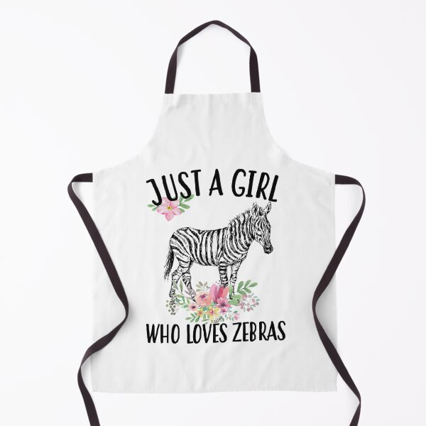 Item preview, Just a girl who loves zebras drawing designed and sold by ConcorStore.