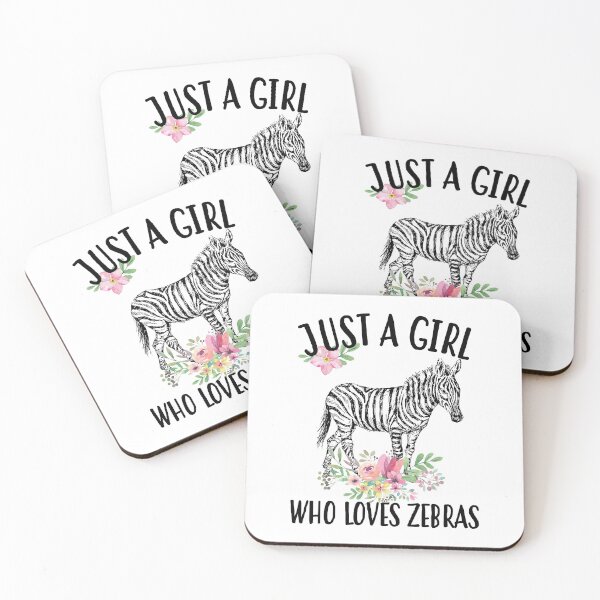 Item preview, Just a girl who loves zebras drawing designed and sold by ConcorStore.
