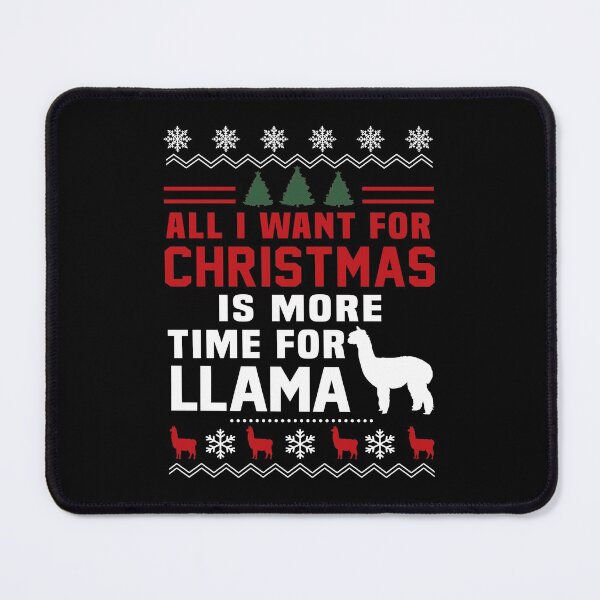 Item preview, Llama Christmas Wool designed and sold by ConcorStore.