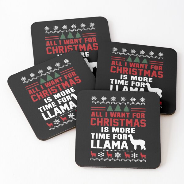Item preview, Llama Christmas Wool designed and sold by ConcorStore.