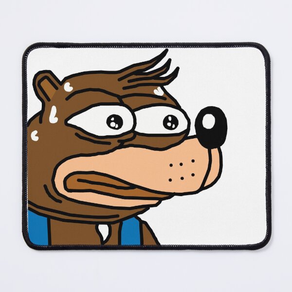 Item preview, Banjo Kazooie Sticker monkaS Feeling Nervous Anxious Pepe Meme designed and sold by esperramuh.