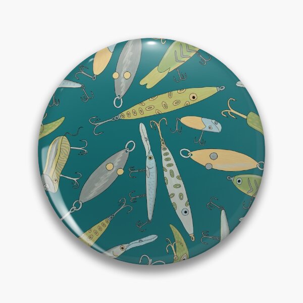 Item preview, Lure Pattern - Retro Palette & Harbor Blue designed and sold by EcoElsa.