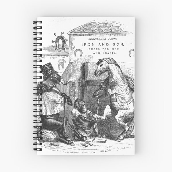 Item preview, Vintage "Iron and Son" from Public and private life of animals (1877) designed and sold by Douglas E. Welch Design and Photography.
