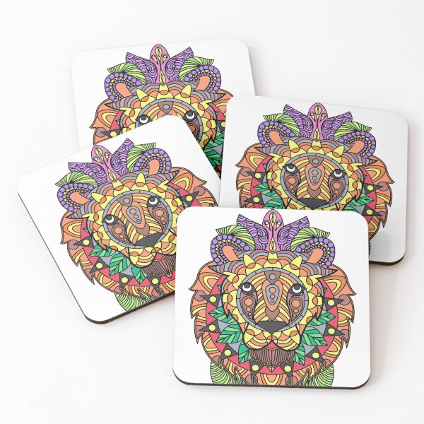 Item preview, Colorful mandala lion designed and sold by THE MNM.