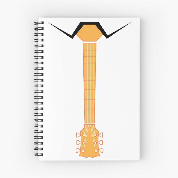 Item preview, Guitar Neck Tie - Orange designed and sold by Jonathan Lam.