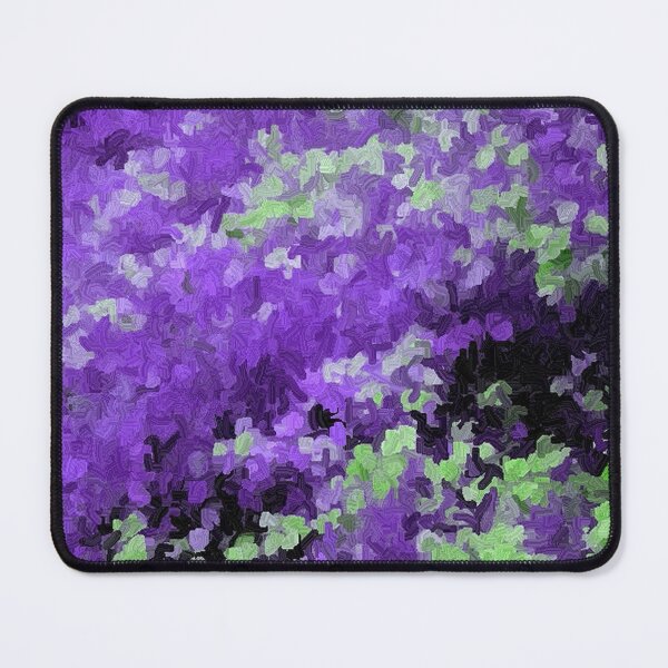 Item preview, Falling Flower Petals Violet Purple and Mint Green Abstract designed and sold by JariHawk.