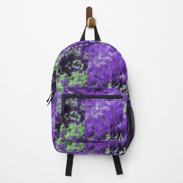 Item preview, Falling Flower Petals Violet Purple and Mint Green Abstract designed and sold by JariHawk.