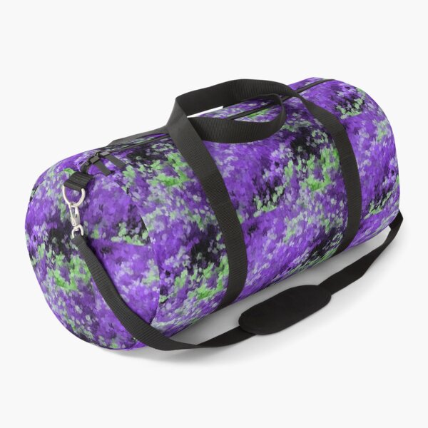 Item preview, Falling Flower Petals Violet Purple and Mint Green Abstract designed and sold by JariHawk.